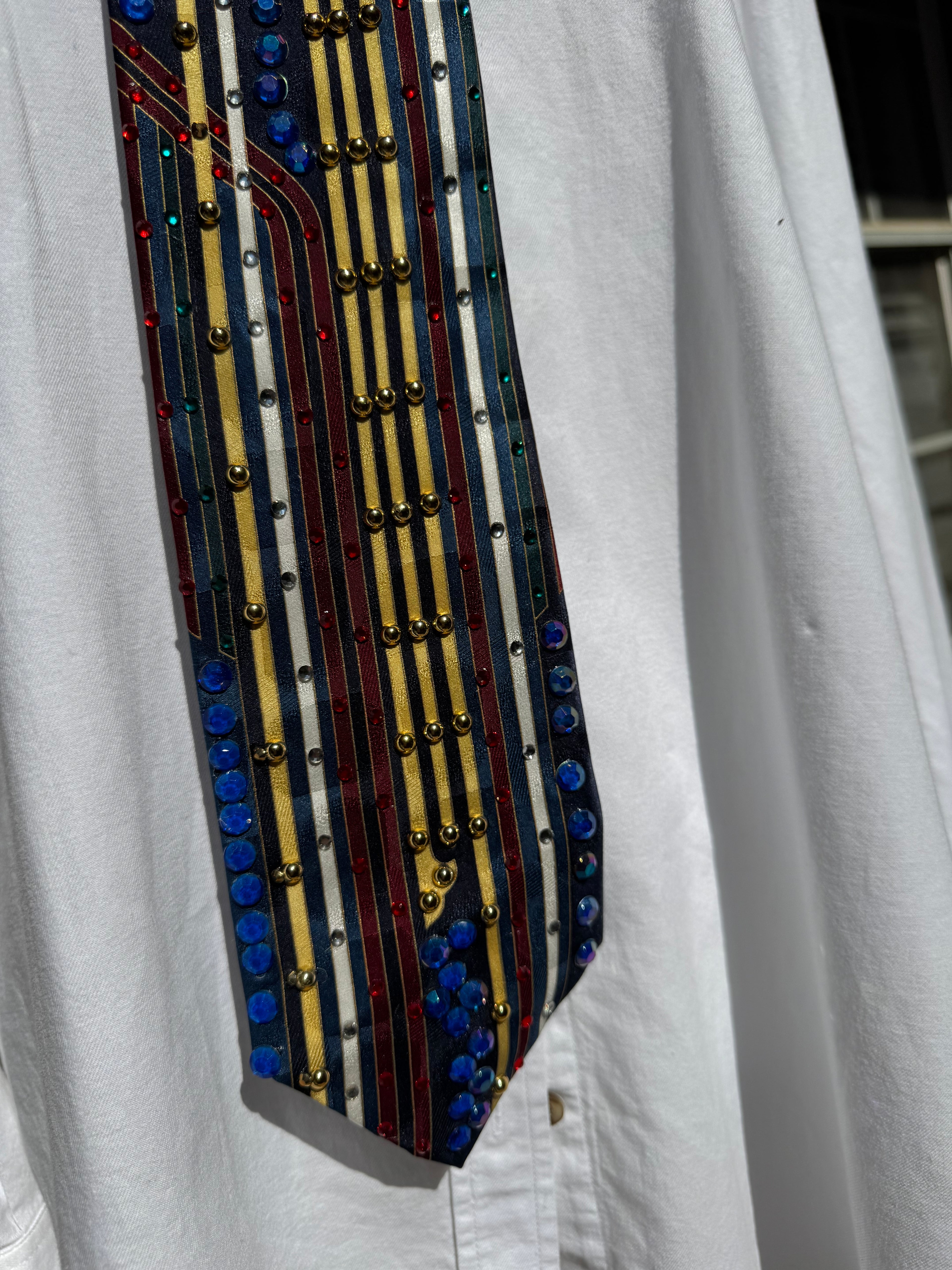 Multicolored Futuristic Bowling Royalty Tie