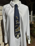 Navy Blue Salt Rock Scattered Gems Royalty Nature Tie