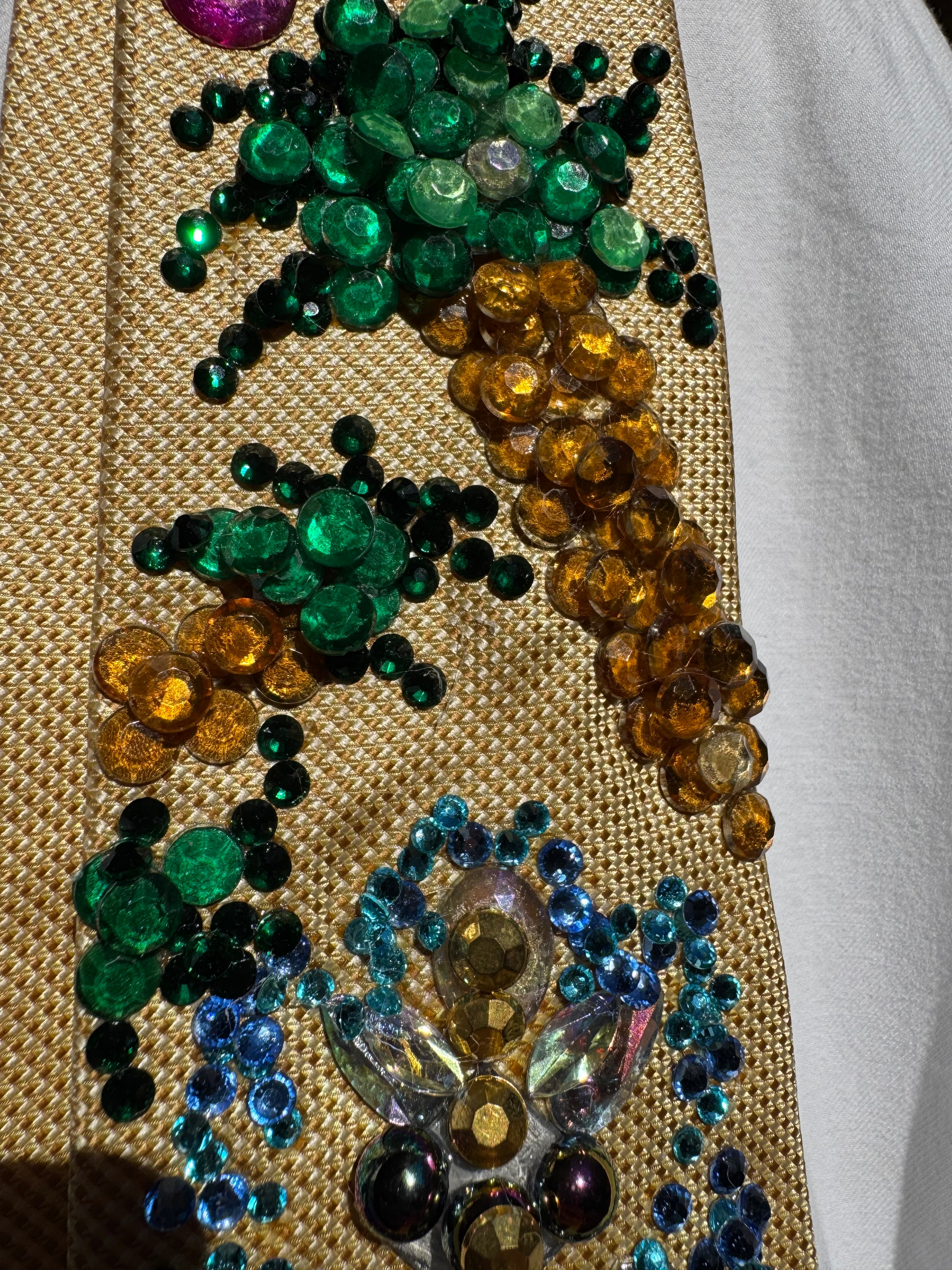Gold Lion Head Tropical Water Fountain Royalty Tie