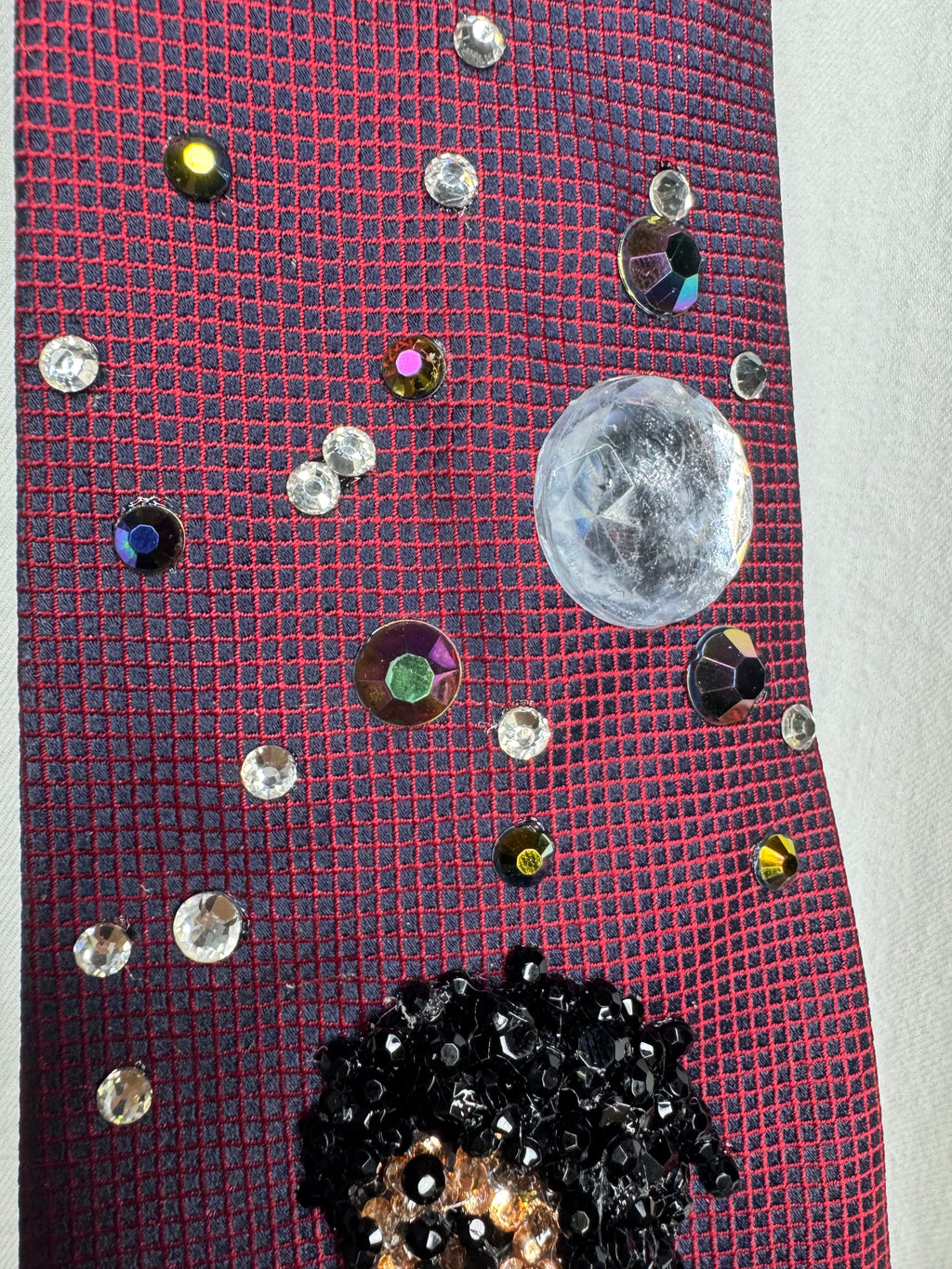 Red Michael Jackson Pointing and Walking To Dirty Diana Bad Tour 1988 Tie