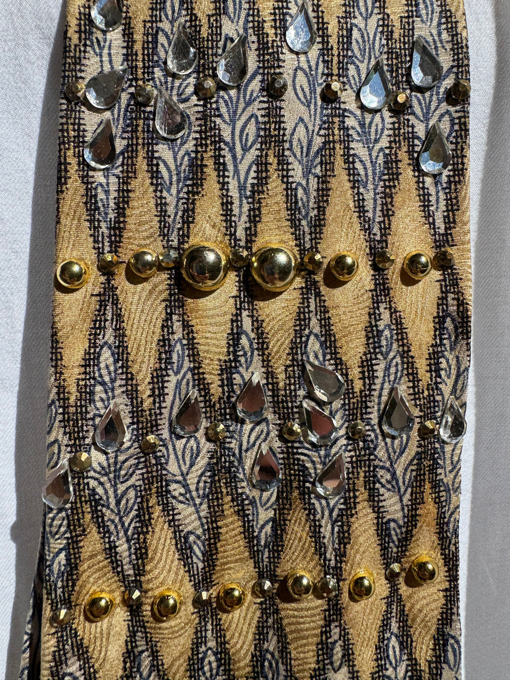 Gold and Grey Autumn Renaissance Royalty Tie