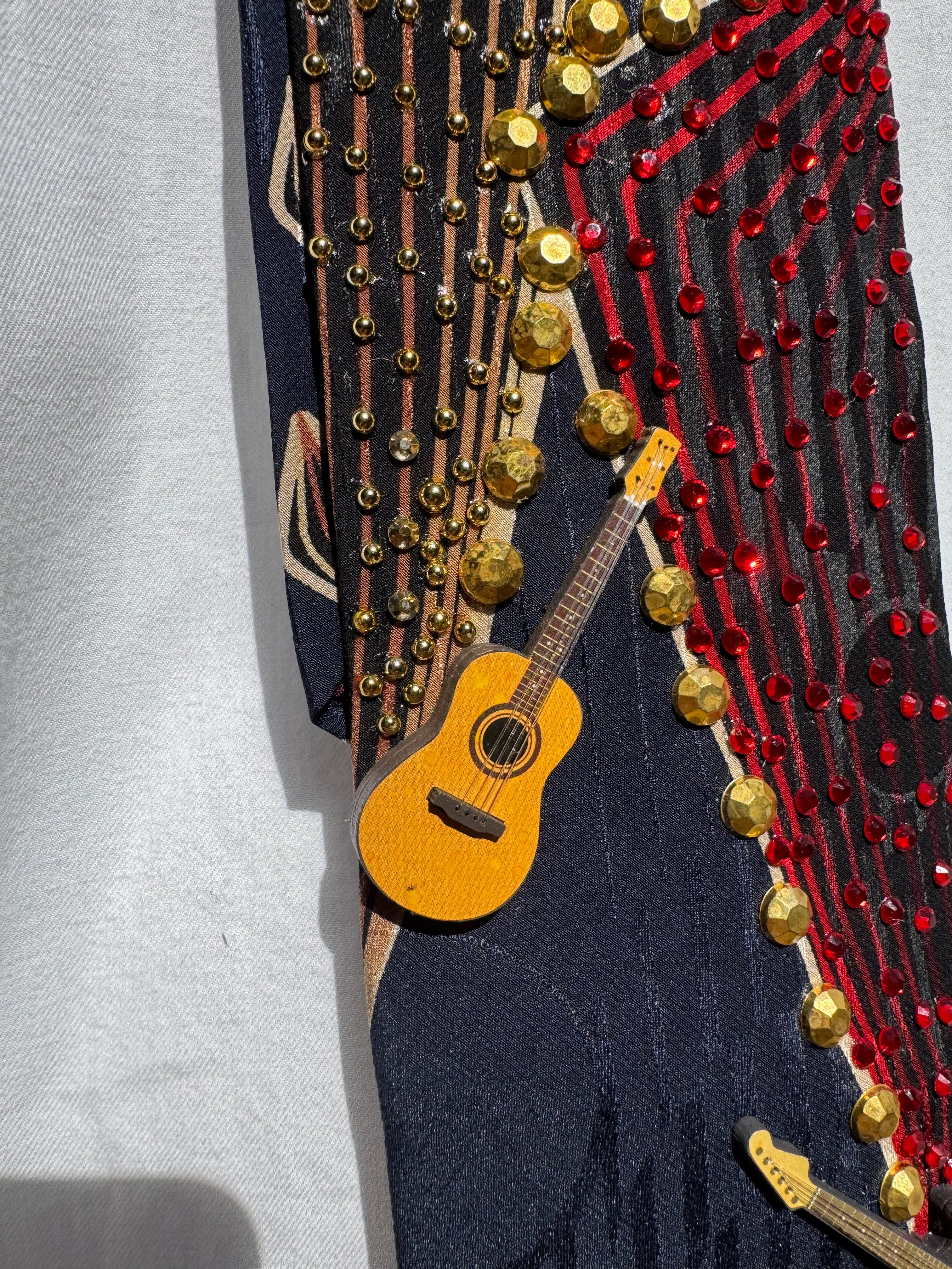 Navy Blue Guitar’s High Class Royalty Music Tie
