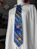 Blue Striped Majin Buu Jumping in Water Dragon Ball Z Tie