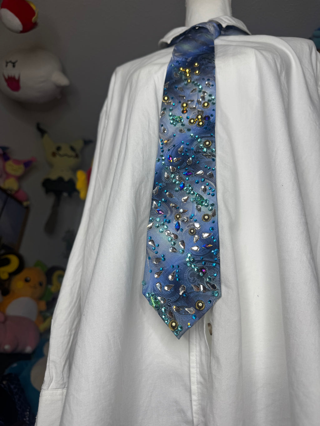 Tri Tone Blue Royalty Tie