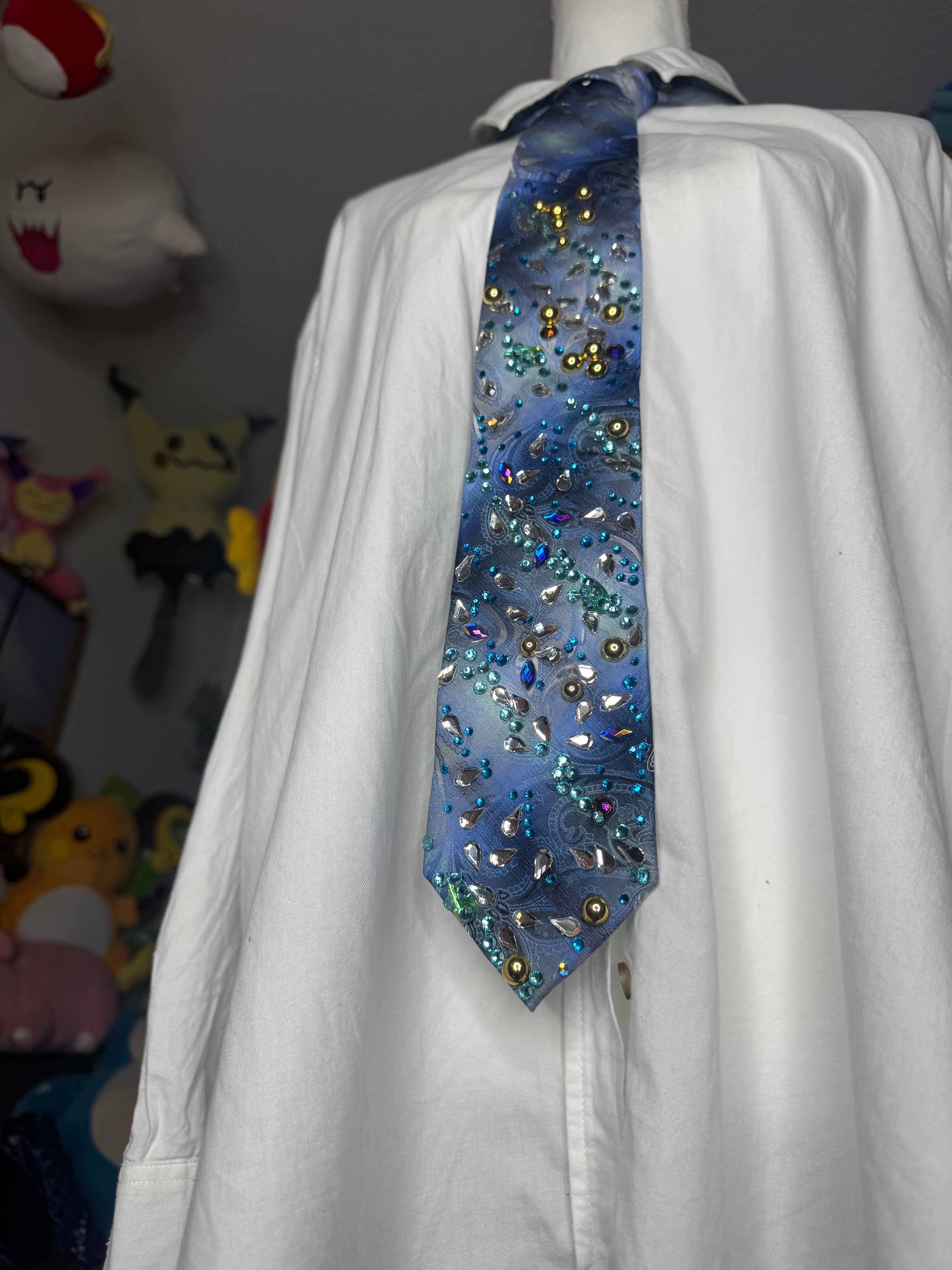 Tri Tone Blue Royalty Tie