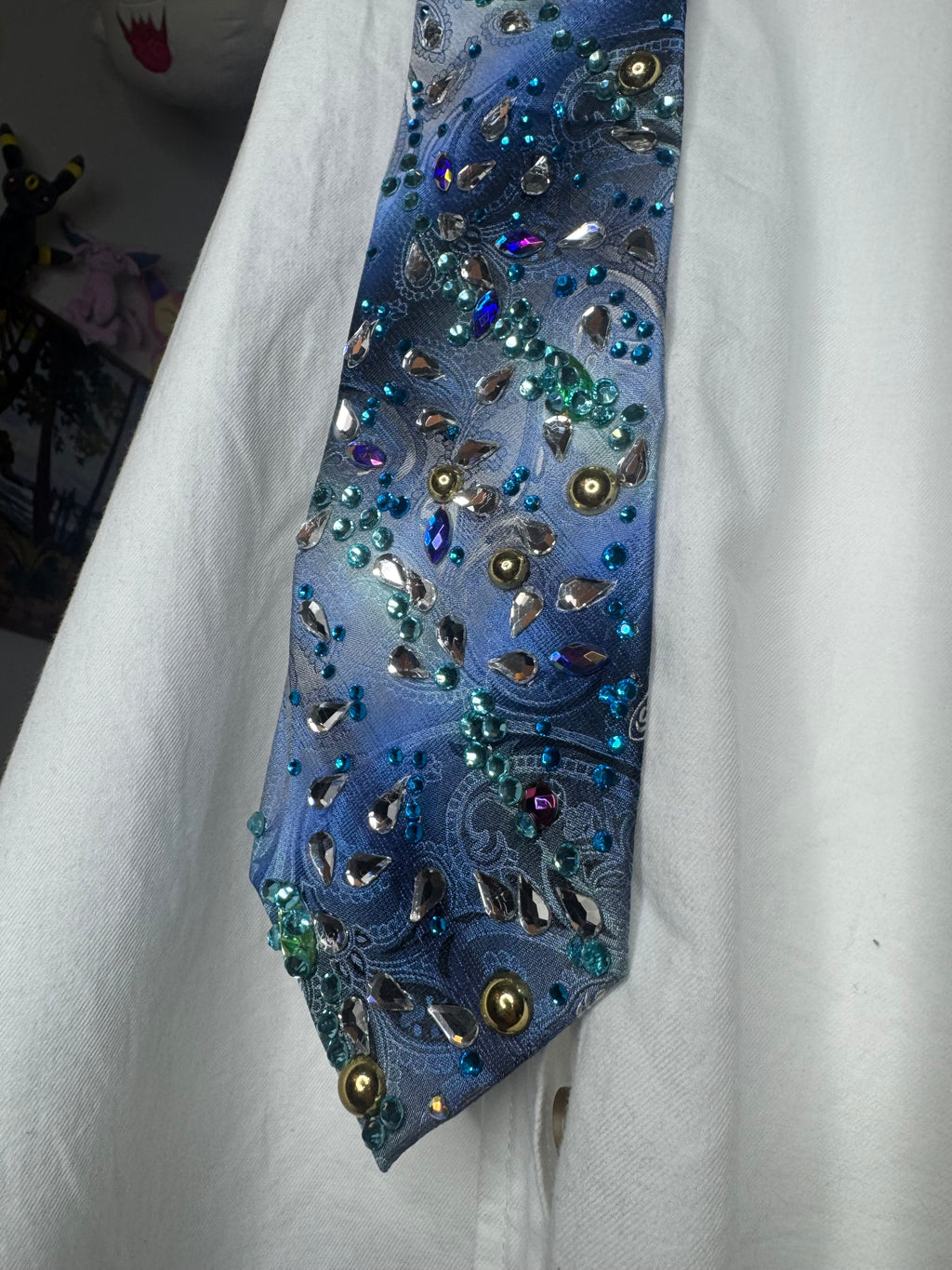 Tri Tone Blue Royalty Tie