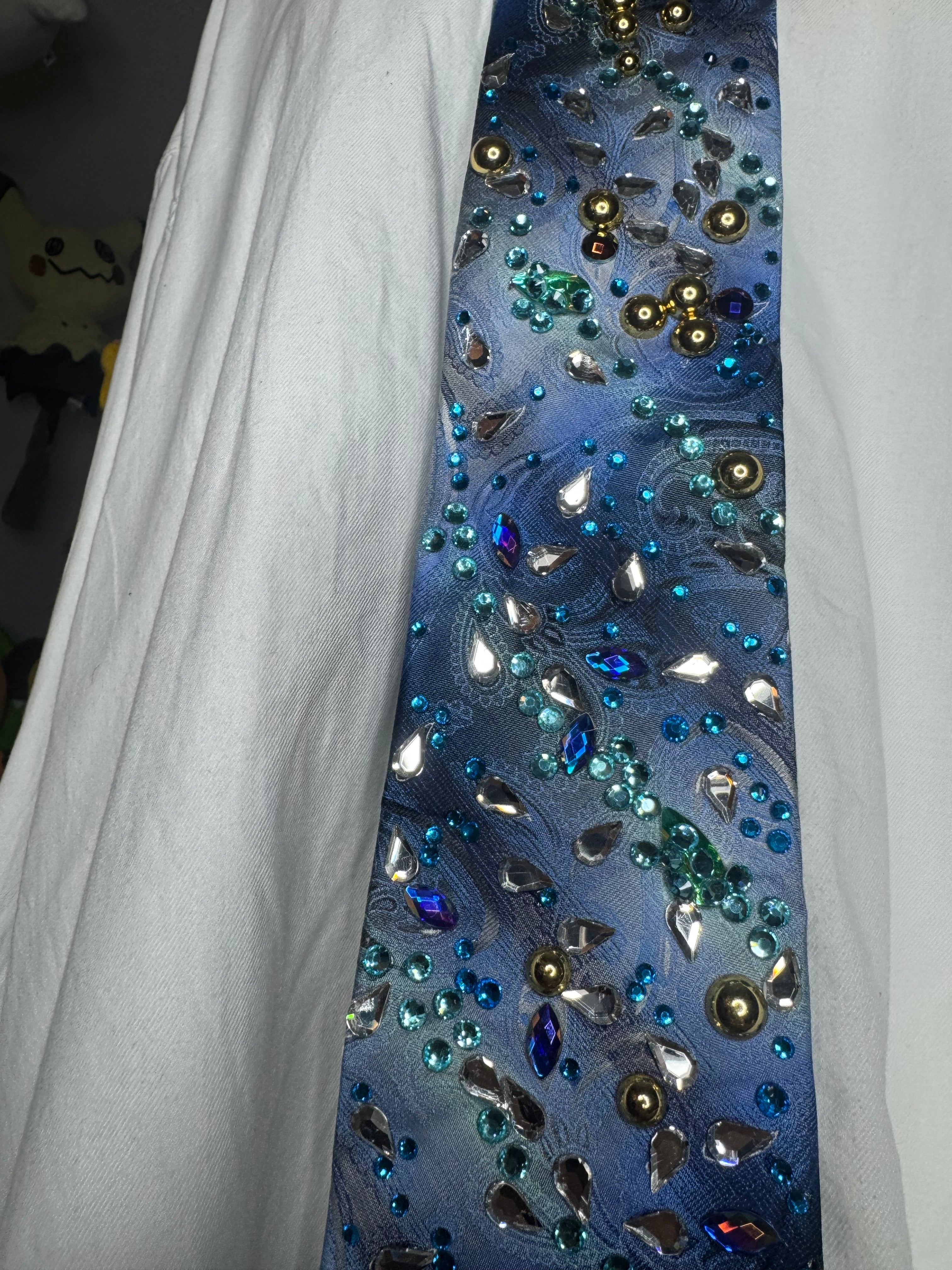 Tri Tone Blue Royalty Tie