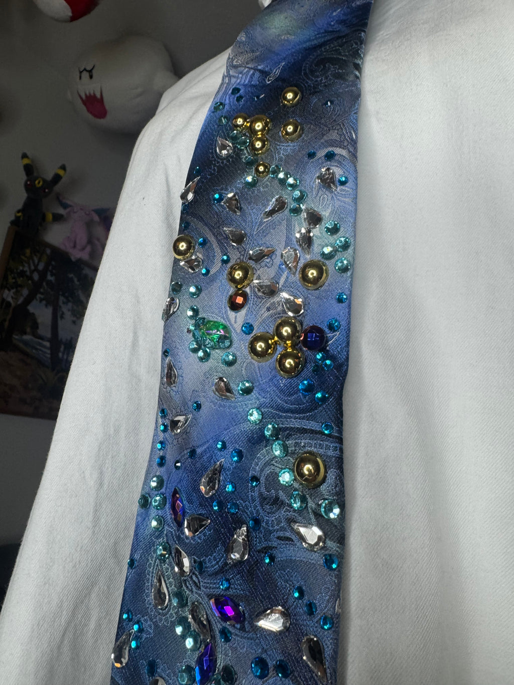Tri Tone Blue Royalty Tie