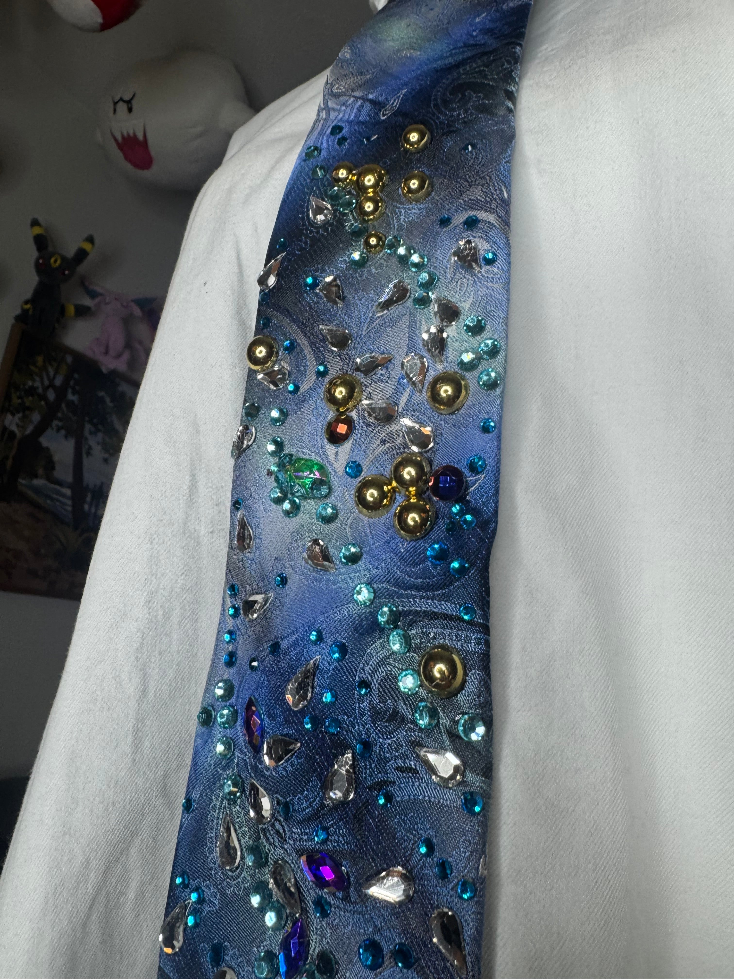 Tri Tone Blue Royalty Tie