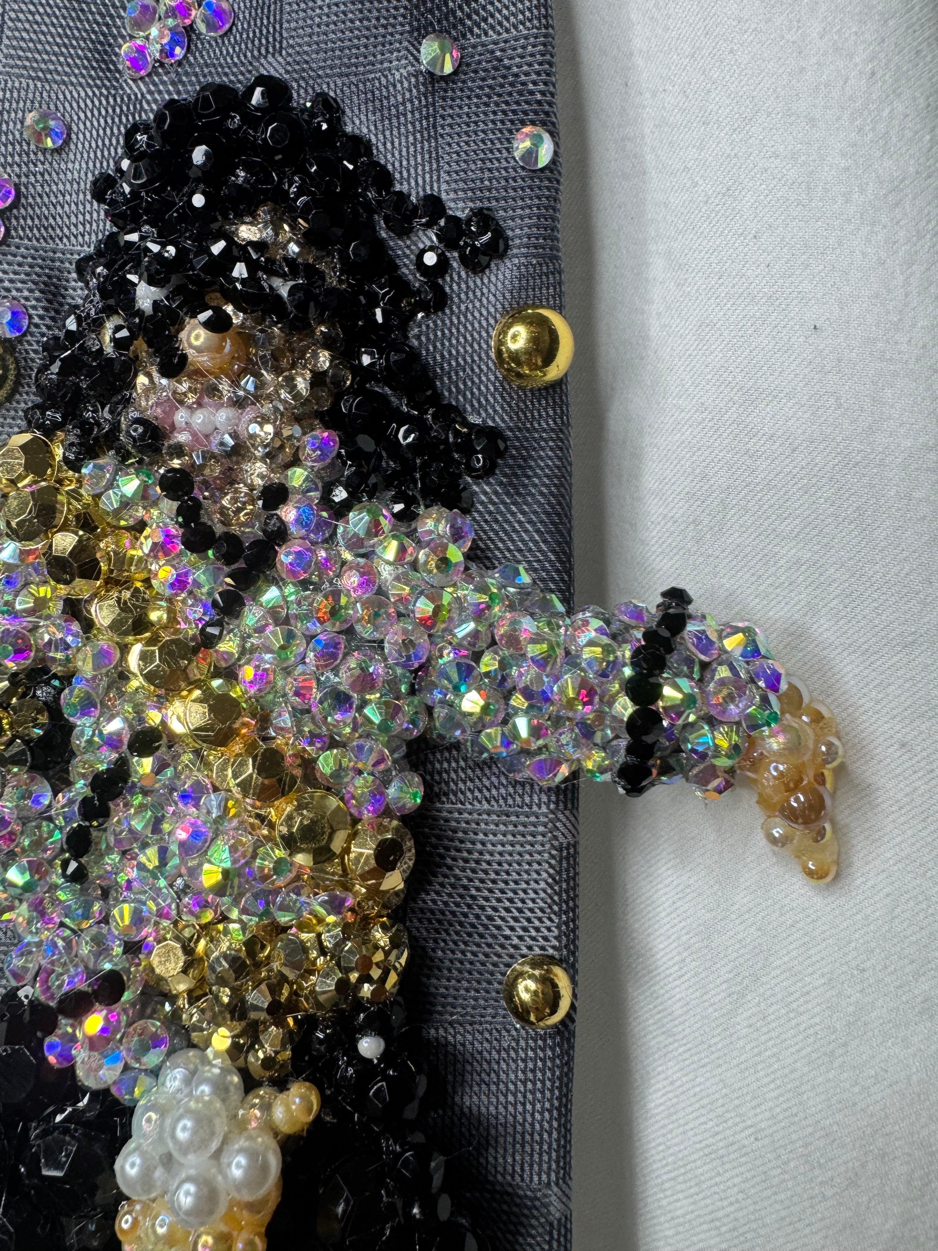 Grey Michael Jackson Iridescent Jacket Hitting Crotch Move On Dangerous World Tour 1993 Tie