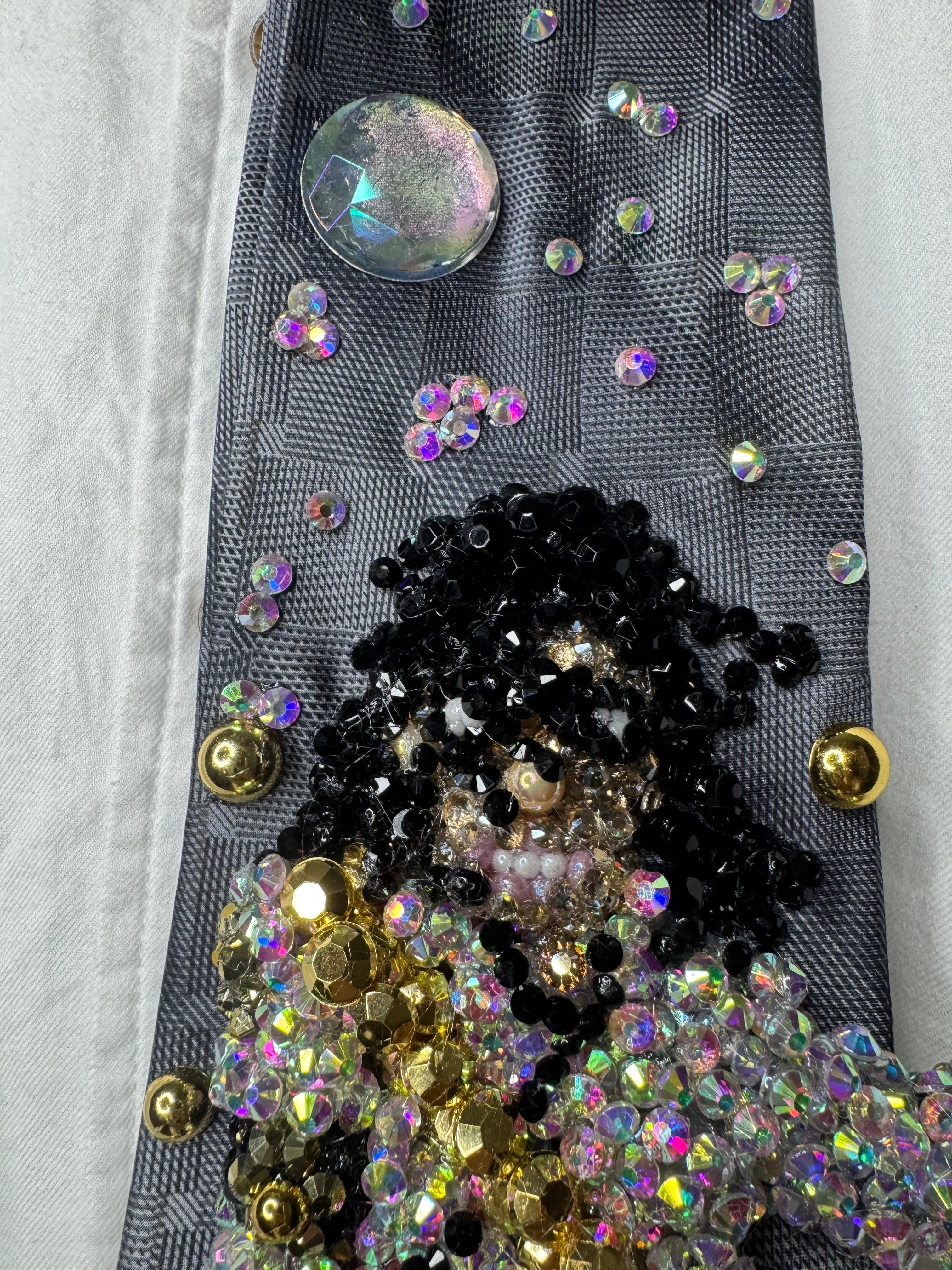 Grey Michael Jackson Iridescent Jacket Hitting Crotch Move On Dangerous World Tour 1993 Tie