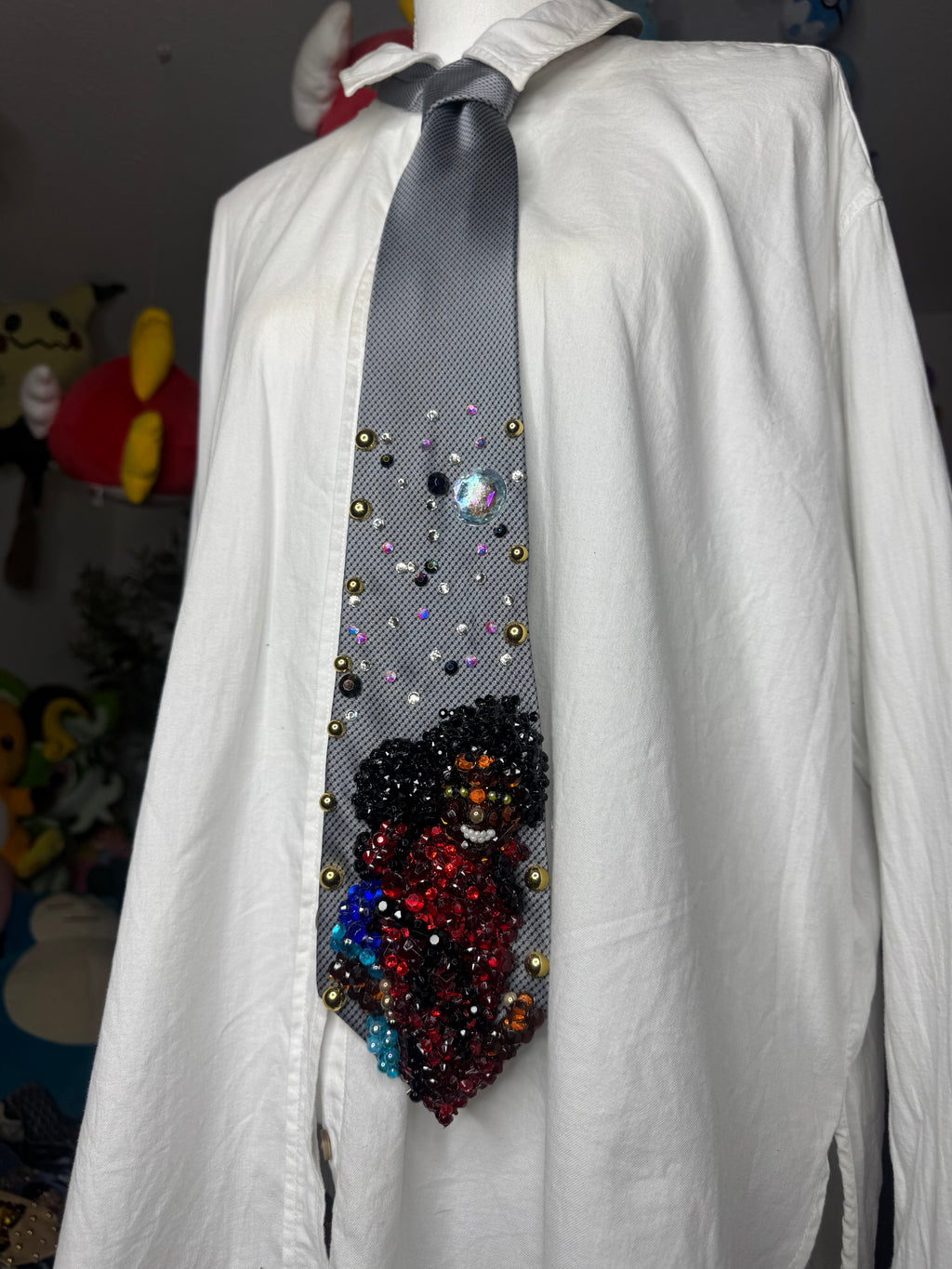 Grey Michael Jackson Yellow Eyes Ending Scene Thriller Music Video Tie
