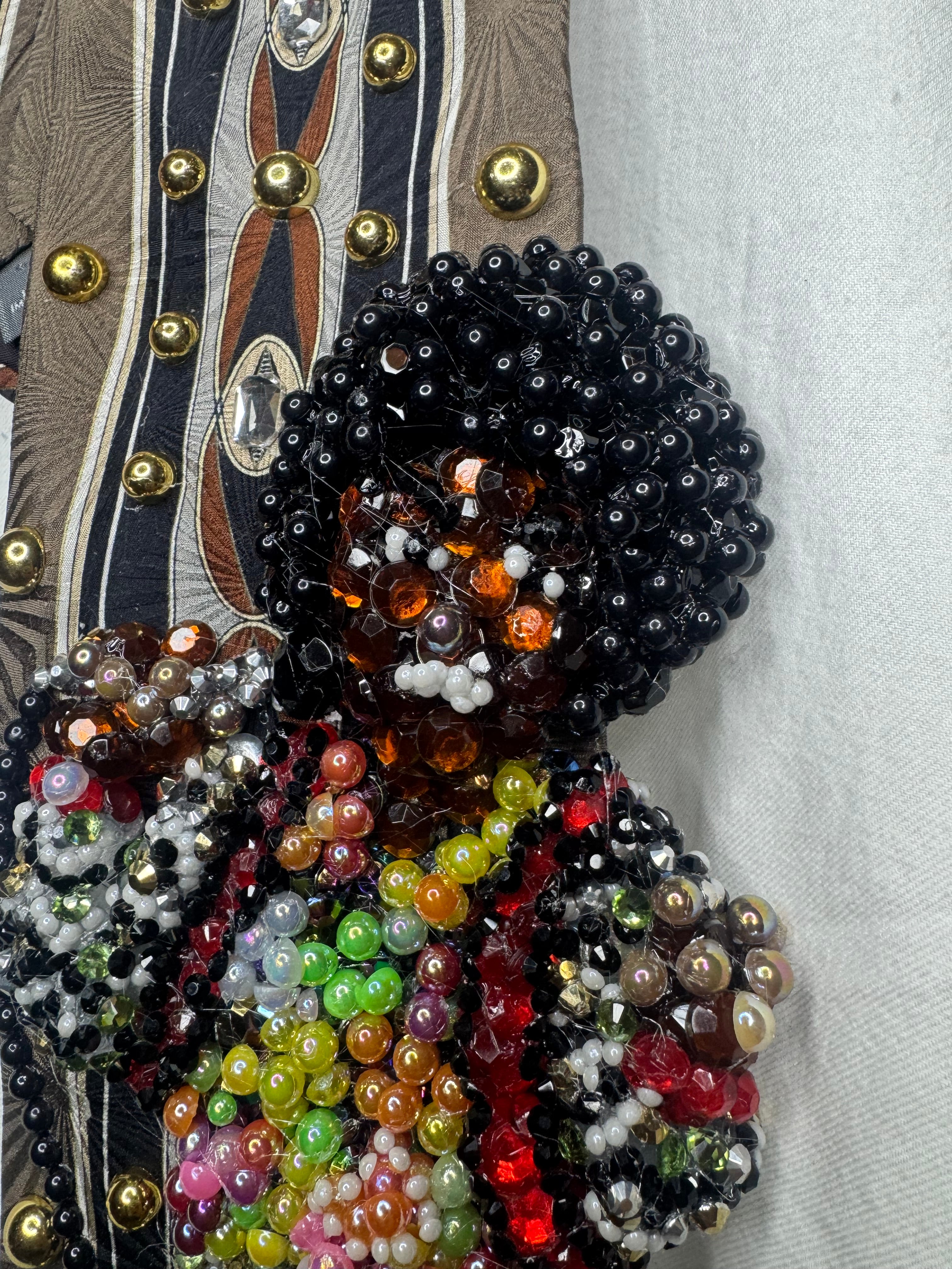 Brown Young Michael Jackson Zigzag Outfit Singing on Stage Jackson 5 On Soul Train 1972 Tie