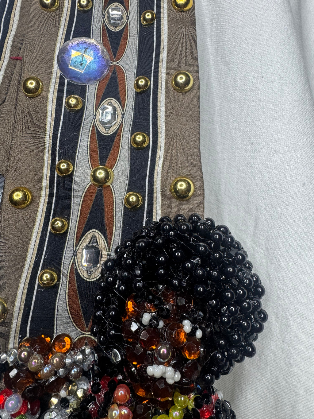 Brown Young Michael Jackson Zigzag Outfit Singing on Stage Jackson 5 On Soul Train 1972 Tie