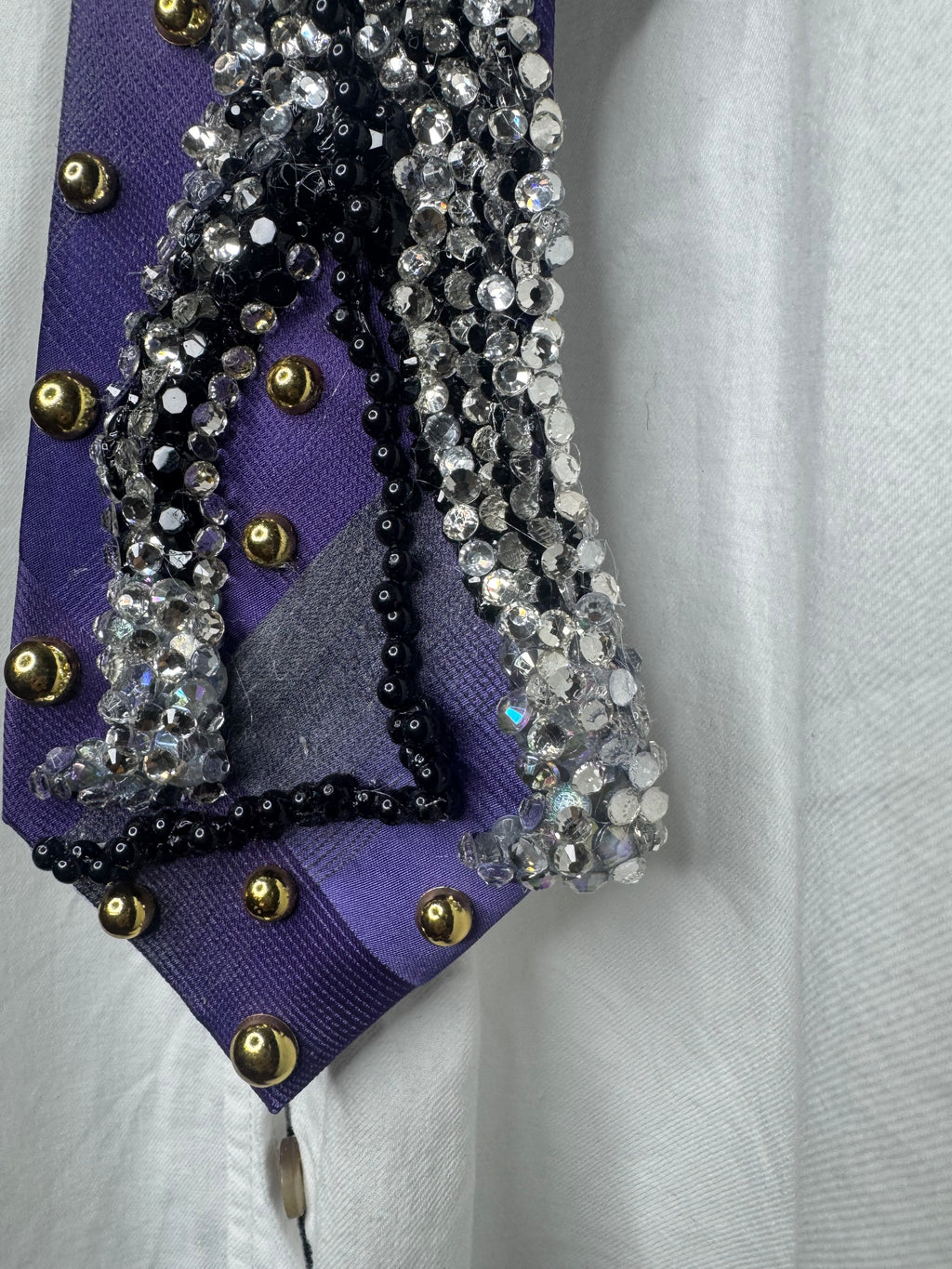 Purple Michael Jackson Singing Rock With You Live on Stage 1979 Tie