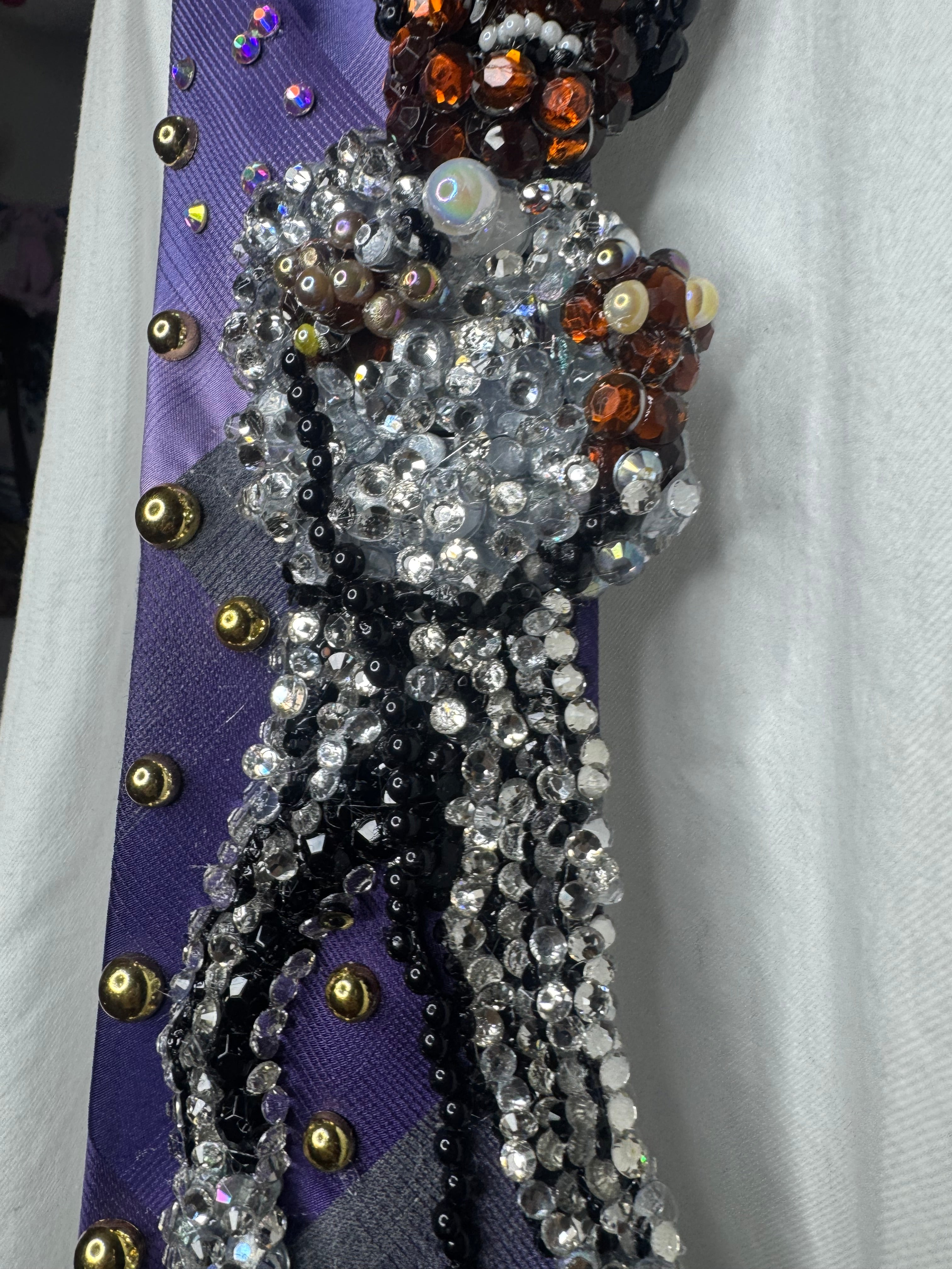Purple Michael Jackson Singing Rock With You Live on Stage 1979 Tie