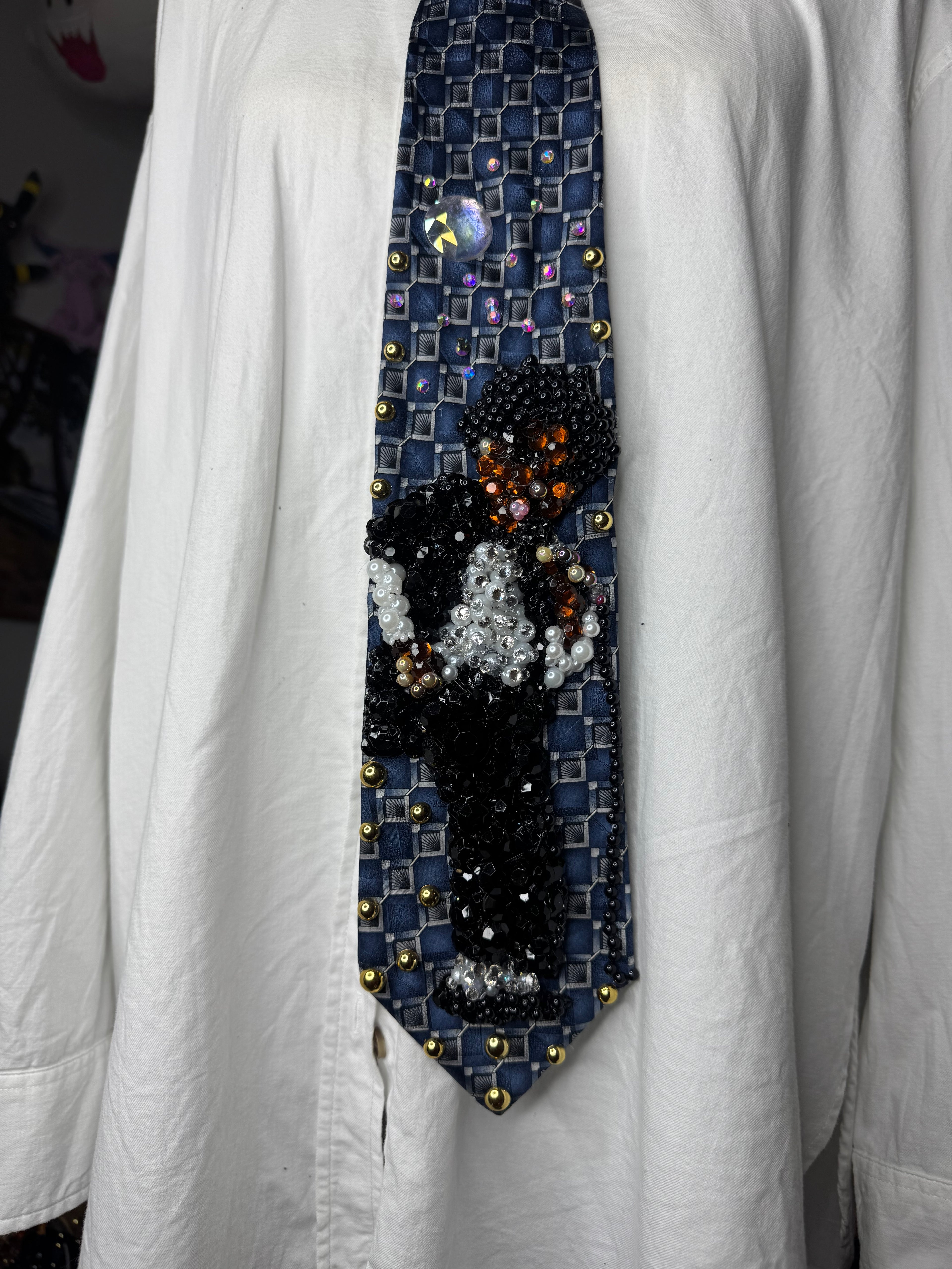 Navy Blue Michael Jackson Hitting Train Hop Move to DSTYGE  On Destiny Tour 1979 Tie