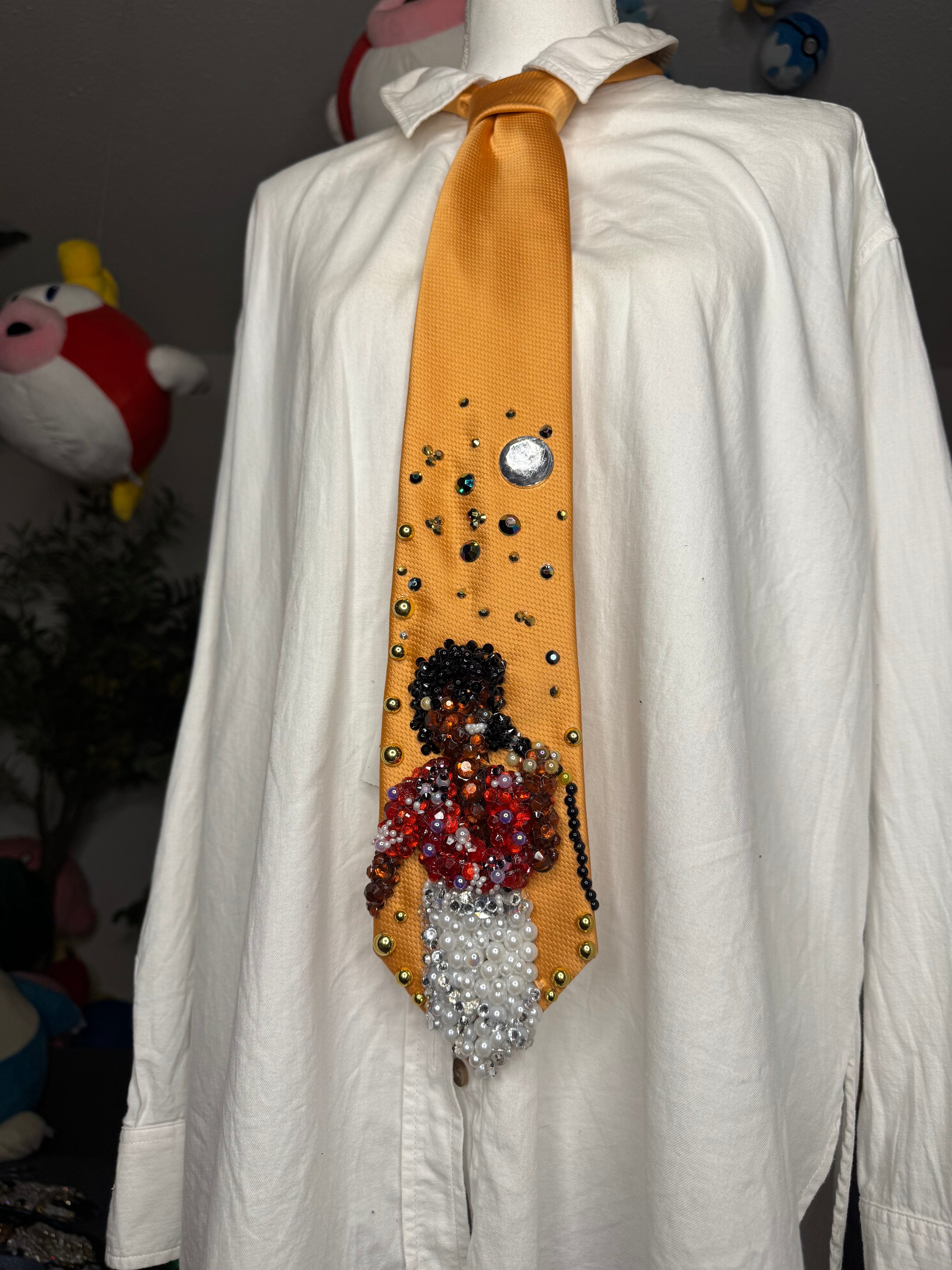Orange Michael Jackson Red Polo Singing On Destiny Tour Jackson 5 1981 Tie