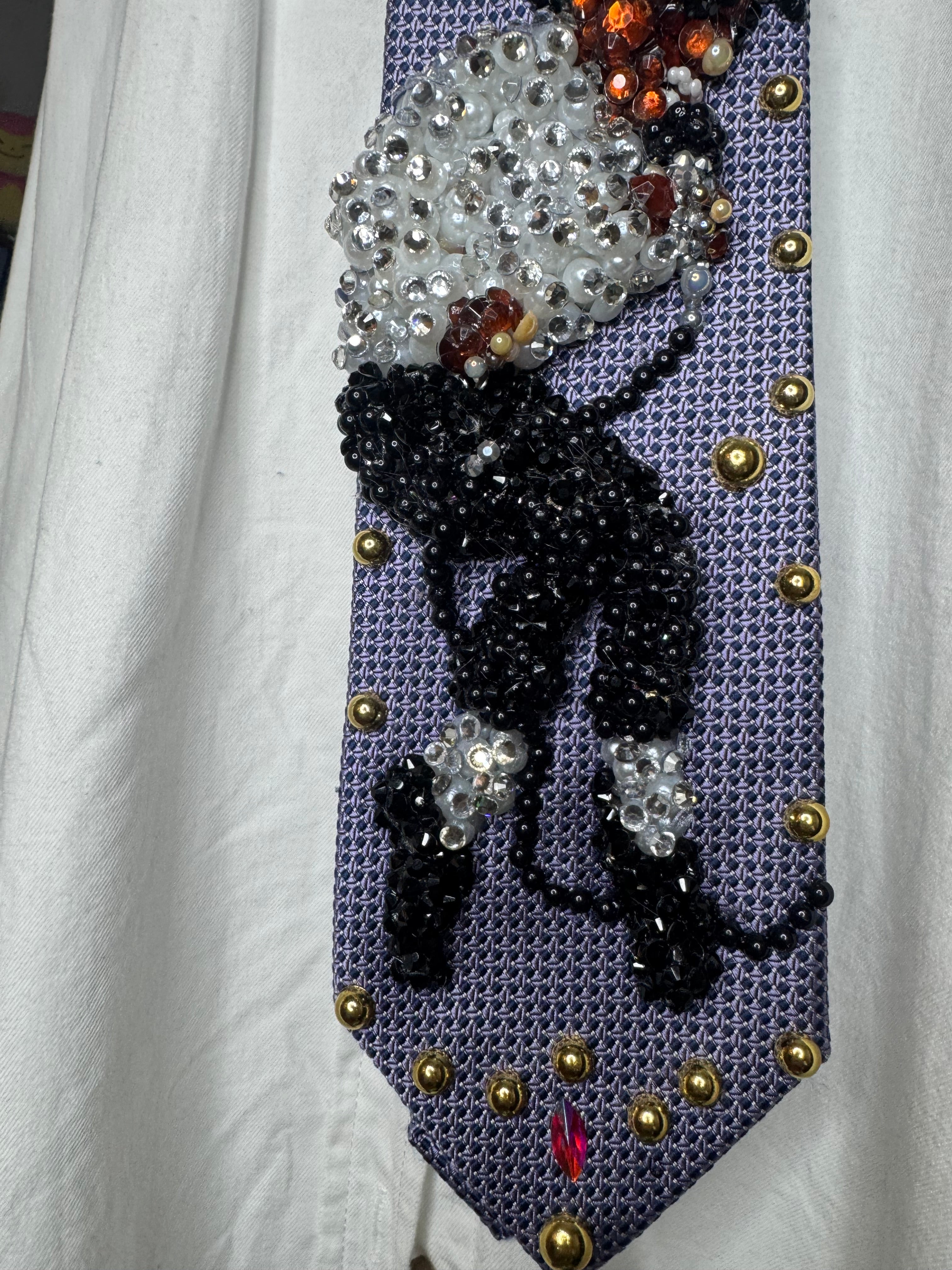 Purple Michael Jackson Doing Toe Stand Move On Victory Tour Jackson 5 1984 Tie