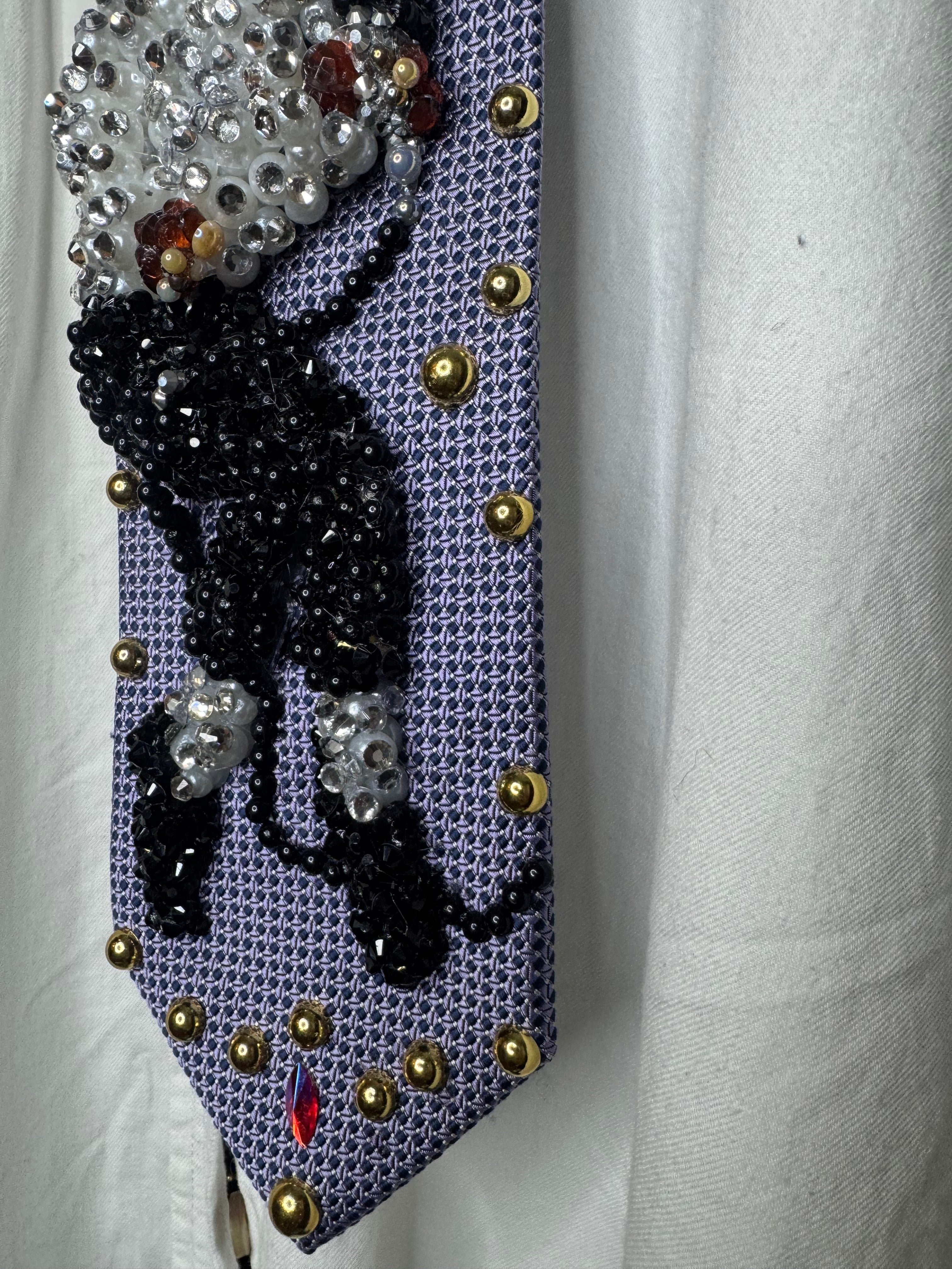 Purple Michael Jackson Doing Toe Stand Move On Victory Tour Jackson 5 1984 Tie