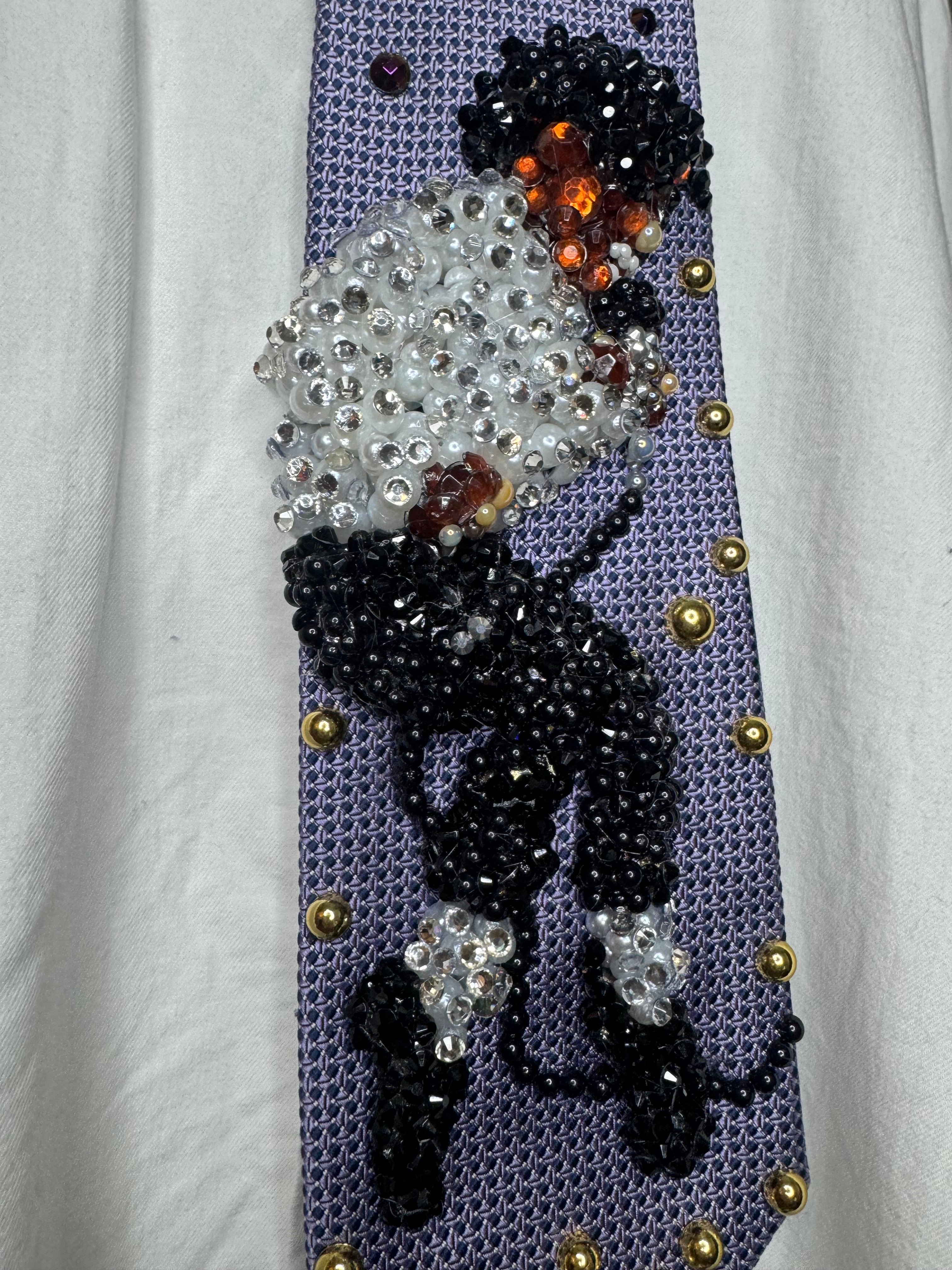 Purple Michael Jackson Doing Toe Stand Move On Victory Tour Jackson 5 1984 Tie