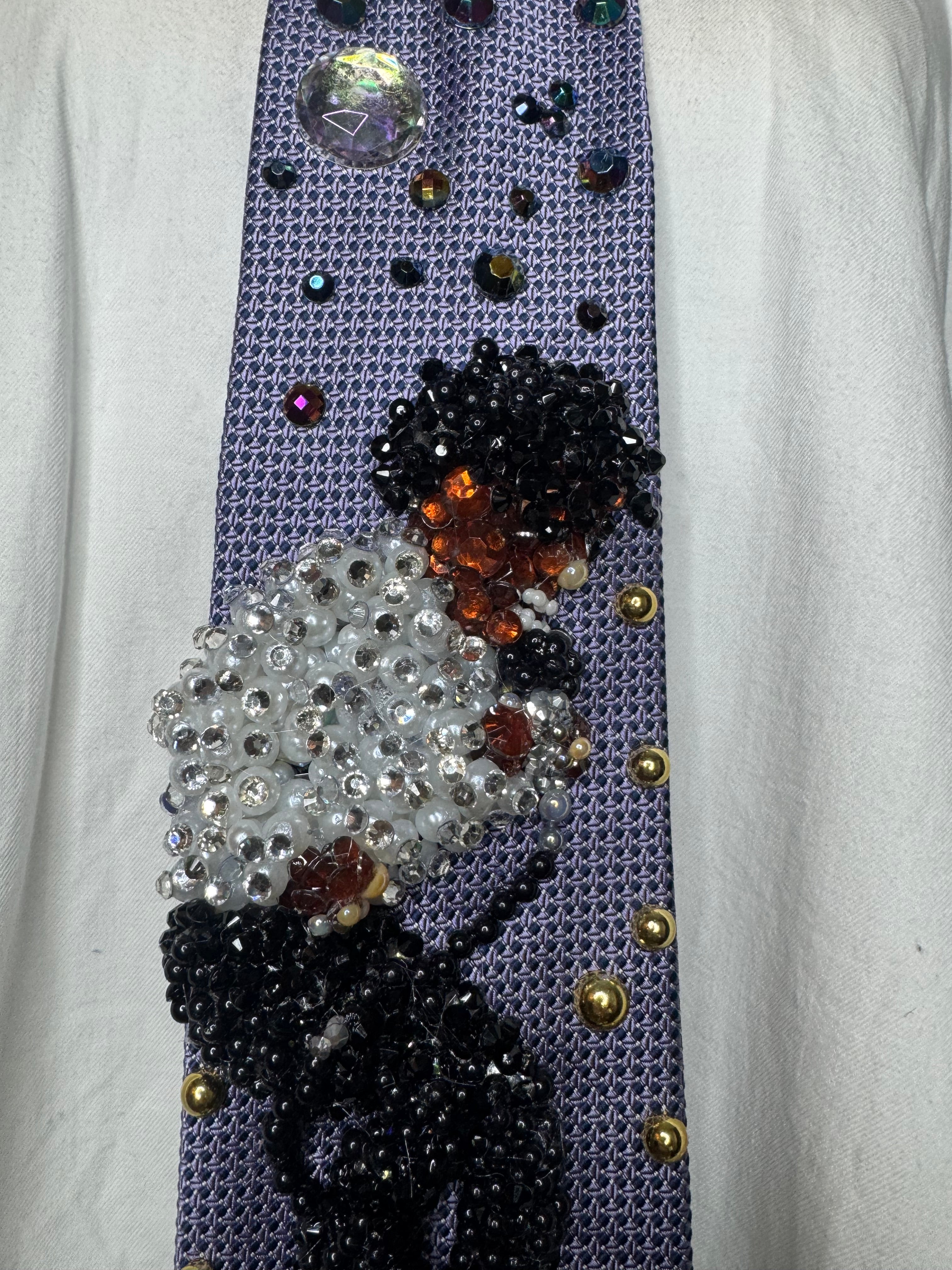 Purple Michael Jackson Doing Toe Stand Move On Victory Tour Jackson 5 1984 Tie