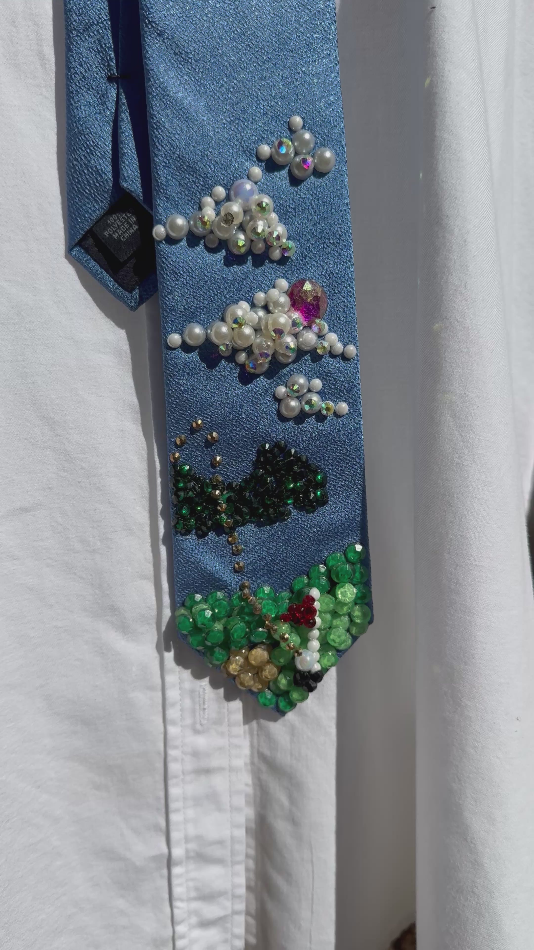 Blue Hole in One Golfers Sport Tie