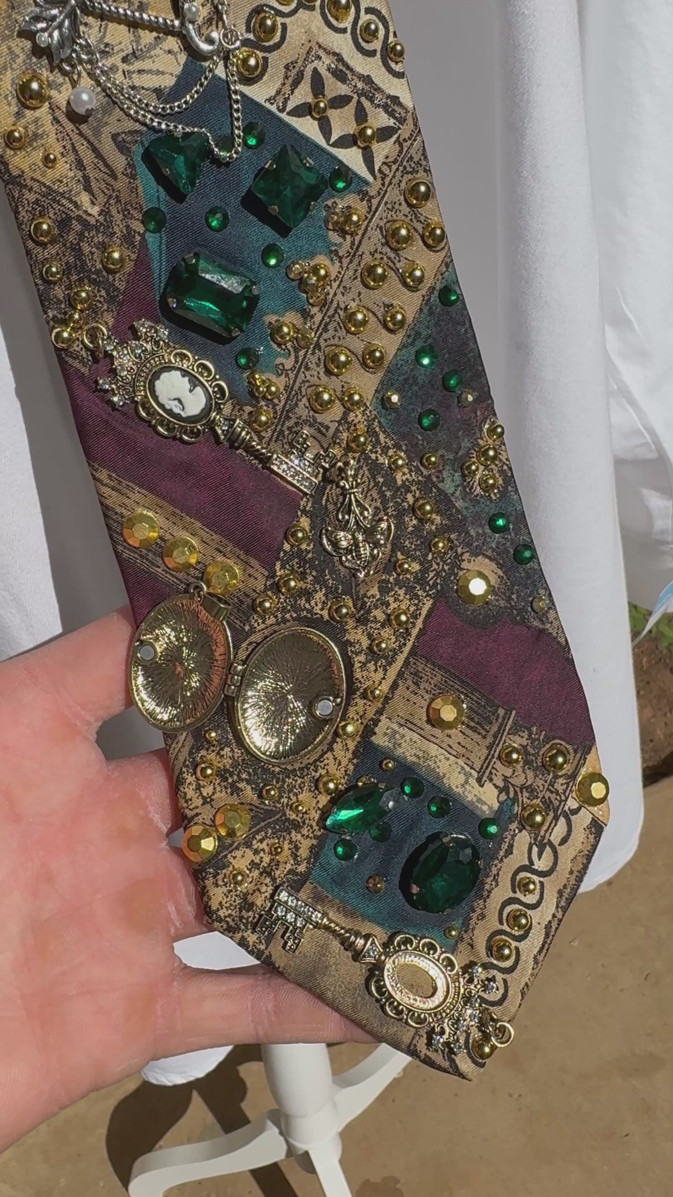 Gold Renaissance Ceiling Printed High Class Royalty Tie