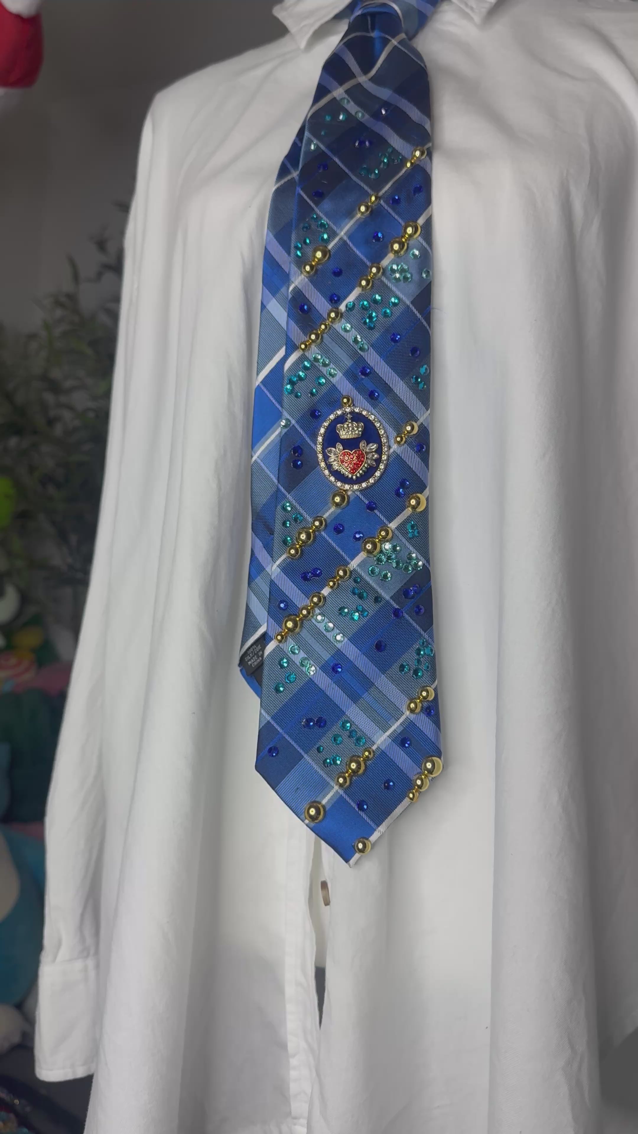 Blue Plaid High Class Royalty Tie